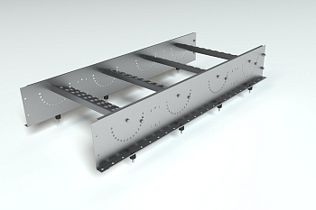 Лестница кровельная маршевая, универсальная Roofsystems Prestige Next, 800 мм, L=1200 мм RAL 9006