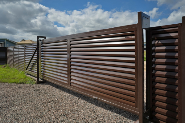 Ламель для забора жалюзи, Tokyo new, с пленкой 0.5 мм, Velur X, RAL 8017