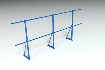 Ограждение кровельное для фальцевой кровли Roofsystems Econom фальц, H=1200 мм RAL 5005, L=3000 мм