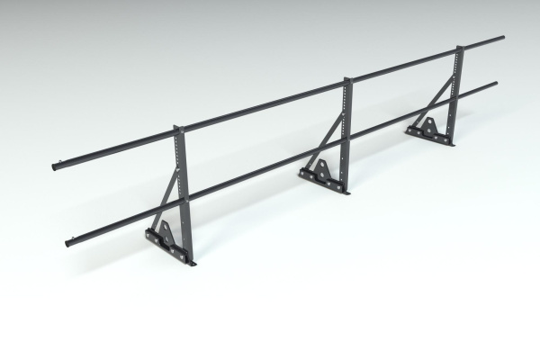 Ограждение кровельное для фальцевой кровли Roofsystems Econom Smart фальц, H=600 мм RAL 9005, L=3000 мм