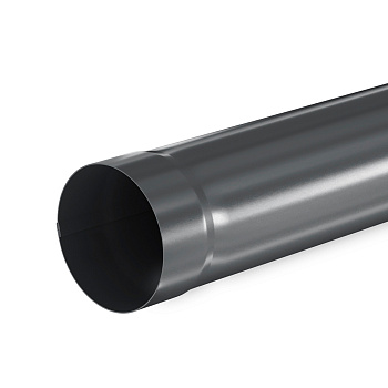 Труба водосточная Aquasystem Comfort Ø 90 мм, PE, L=1000 мм, RAL 7024