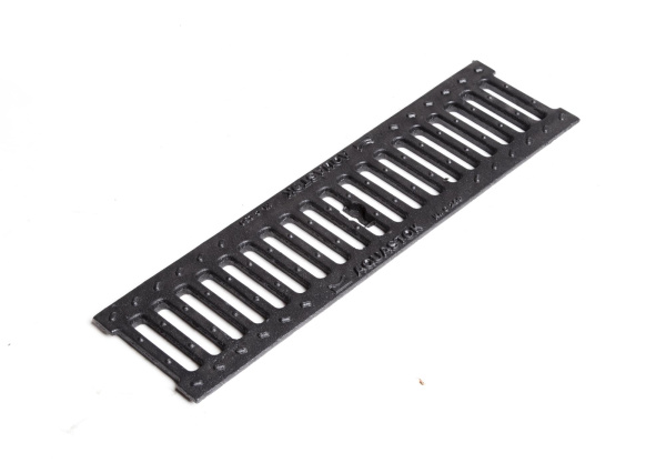 Решетка чугунная щелевая Aquastok Norma DN100, кл. C, L= 500 мм, арт. 31013С