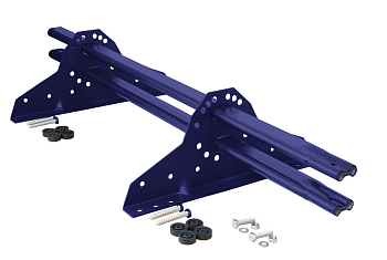 Снегозадержатель Grand Line NEW универсальный,  L=1000 мм, 2 опоры, 2 трубы, овал 42х21 мм. RAL 5002