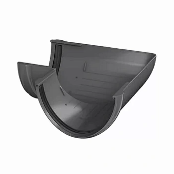 Угол желоба универсальный 135°, Технониколь пвх, стандарт Ø 125 мм, цвет: серый