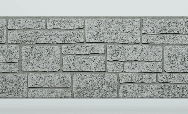 Панель FCS Simple под Камень, 15 мм, 360х1480 мм цвет: AA6112 серый