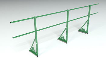 Ограждение кровельное, универсальное Roofsystems Econom Smart, H=900 мм RAL 6002, L=3000 мм
