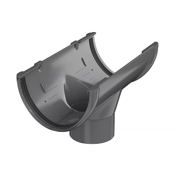 Воронка желоба Технониколь пвх, стандарт Ø 125 мм, цвет: серый