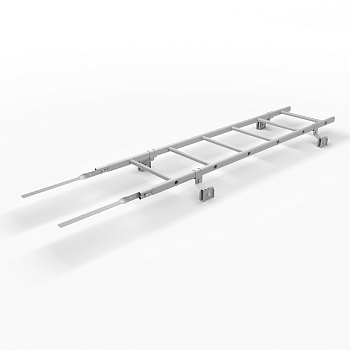 Лестница кровельная для фальцевой кровли Roofsystems Prestige 600 фальц, L=1200 мм RAL 7004