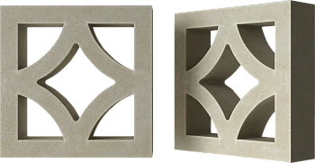 Декоративный бриз-блок Mesterra Cobogo, 250х250 мм 50 мм, 0301, под покраску