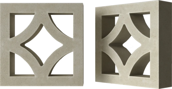 Декоративный бриз-блок Mesterra Cobogo, 250х250 мм 50 мм, 0301, под покраску