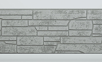 Панель FCS Simple под Камень, 15 мм, 360х1480 мм цвет: AA7112 серый