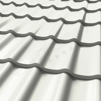 Металлочерепица Stynergy, СМ Классик 0.5 мм, Corundum, RAL 9010