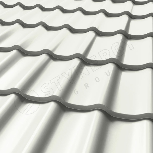 Металлочерепица Stynergy, СМ Классик 0.5 мм, Corundum, RAL 9010