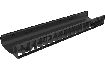 Лоток водоотводный пластиковый Gidrolica Standart DN200, h100, 821