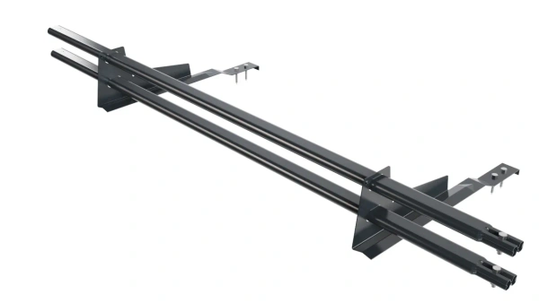 Снегозадержатель для натуральной черепицы Borge L=1500 мм, 2 опоры, 2 трубы, овал 25х45 RAL 7016