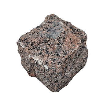 Гранитная брусчатка Ала-Носкуа 100 мм 100х100, колотая, цвет: коричневый