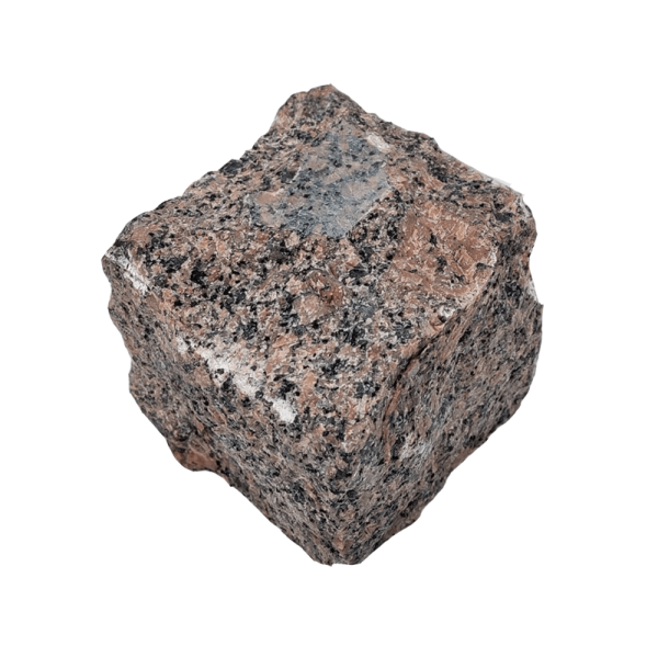 Гранитная брусчатка Ала-Носкуа 100 мм 100х100, колотая, цвет: коричневый