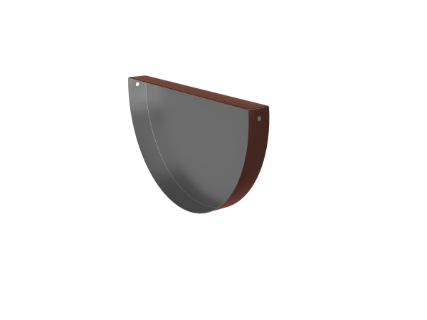 Заглушка желоба Ø185 мм, Optima, PE, RAL 8017