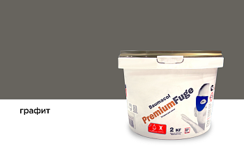 Затирка для швов Baumacol PremiumFuge, 2 кг цвет: графит
