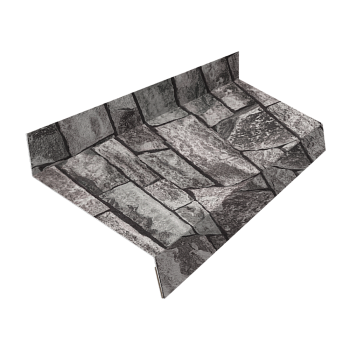 Отлив простой GL, 50 мм 0.45 мм, Print Elite, Fine Stone TwinColor, L= 3000 мм