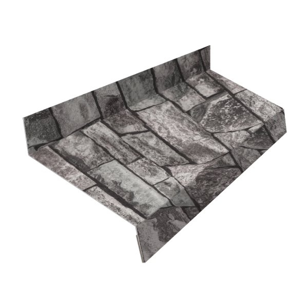 Отлив простой GL, 50 мм 0.45 мм, Print Elite, Fine Stone TwinColor, L= 2000 мм