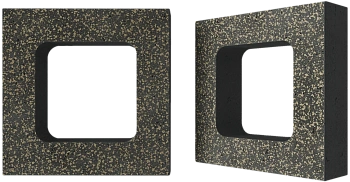 Декоративный бриз-блок Mesterra Cobogo, 250х250 мм 90 мм, 0401, черный LUX