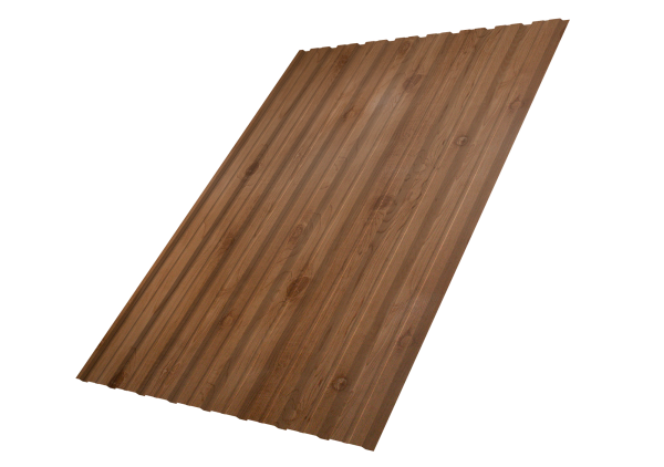 Профилированный лист GL C10 B, 0.45 мм, Print Premium, Pine Wood Fresh Профилированный лист GL C10 B, 0.45 мм, Print Premium, Pine Wood Fresh