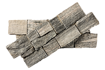 Гранит, 3D панель из камня, 550х200 мм, Country Sesame Grey, 4 шт/уп