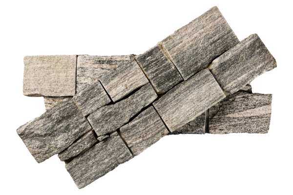 Гранит, 3D панель из камня, 550х200 мм, Country Sesame Grey, 4 шт/уп