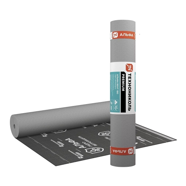 Технониколь Альфа Вент 180, гидро-ветрозащитная диффузионная мембрана, 75 м²