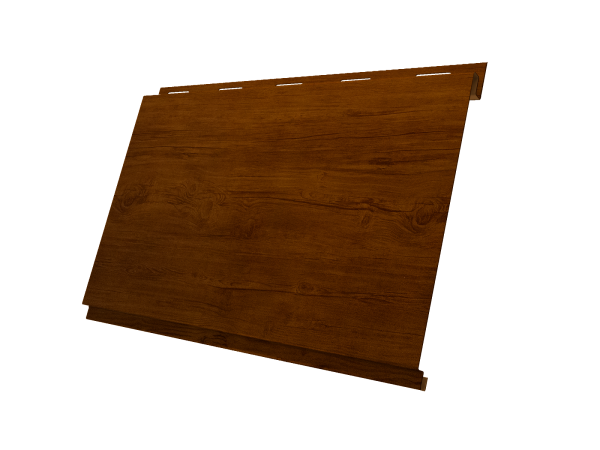 Металлический сайдинг Grand Line, Вертикаль Classic 0.45 мм, Print Premium, Golden Wood Intense FTC