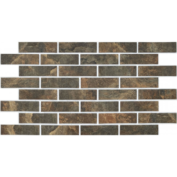 Термопанель рядовая Европа с плиткой Keramin, 1020х600 мм, 80 мм ППС, гладкий, цвет: Колорадо 4