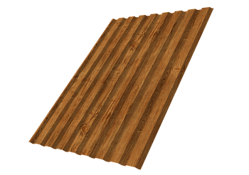 Профилированный лист GL C20 A, 0.45 мм, Print Elite, Golden Wood TwinColor Профилированный лист GL C20 A, 0.45 мм, Print Elite, Golden Wood TwinColor