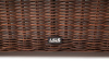 Стол журнальный из искусственного ротанга, Лунго цвет: коричневый
