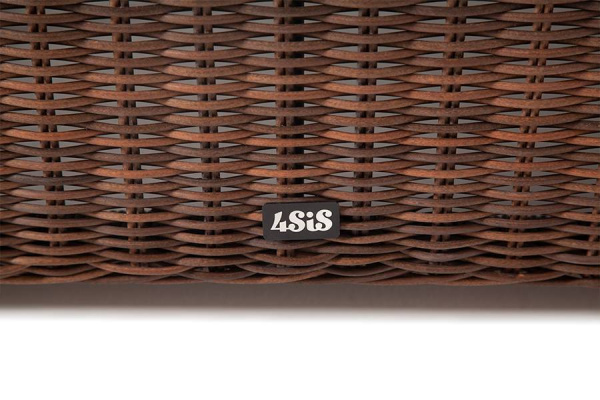 Стол журнальный из искусственного ротанга, Лунго цвет: коричневый