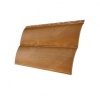 Металлический сайдинг Grand Line, Блок-хаус new 0.45 мм, Print Premium, Golden Wood Fresh TwinColor