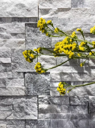 Мрамор, 3D панель из камня, 350х180 мм, Modern Cloudy Grey