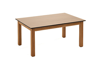 Столик журнальный из HPL, Канны, 90х60 см, H 40 см, основание дуб, цвет столешницы дуб