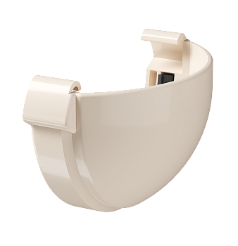 Заглушка желоба Docke Lux, Ø140 мм, цвет: латте