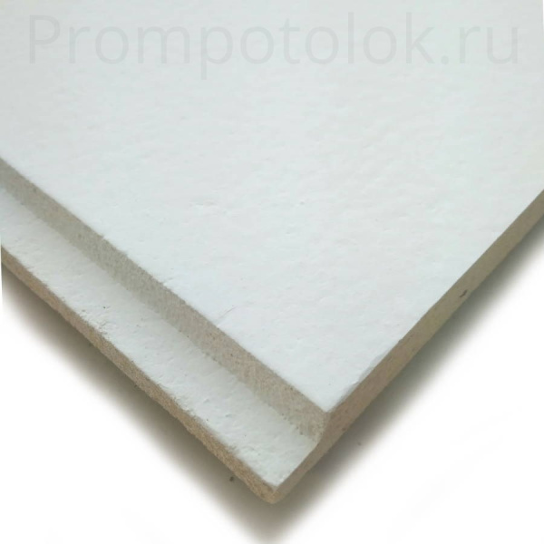 Плита потолочная Armstrong, твердое мин. волокно, 15 мм, 600х600 мм Plain / tegular, гладкая, цвет: белый