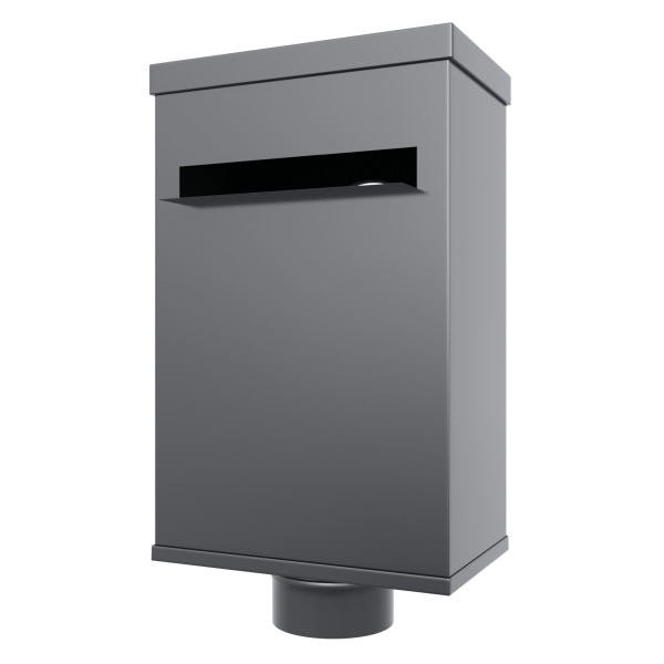 Воронка водосборная парапетная Aquasystem Премиум Ø125/90 мм, PU Matt, RAL 7024