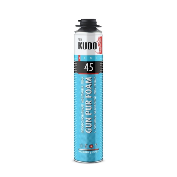 Пена монтажная Kudo полиуретановый, Home 45, уп 1000 мл.