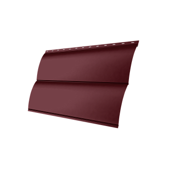 Металлический сайдинг Grand Line, Блок-хаус new 0.5 мм, Satin Matt, RAL 3005