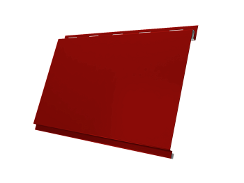 Металлический сайдинг Grand Line, Вертикаль Classic 0.45 мм, PE, RAL 3011