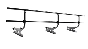 Ограждение кровельное для фальцевой кровли Borge, H=600 мм, L= 3000 мм RAL 9005