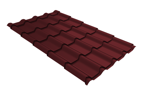 Профиль волновой Grand Line камея 0.45 мм, Drap TR, RAL 3005