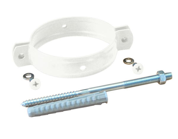 Хомут трубы на кирпич, Grand Line Ø 90 мм, RAL 9003