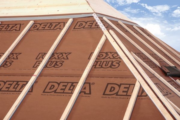 DELTA-FOXX PLUS диффузионная мембрана для пологих скатов, 75 м²