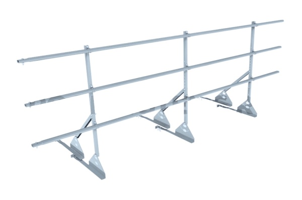 Ограждение кровельное для натуральной черепицы Roofsystems Prestige натур, H=900 мм zinc, 3000 мм