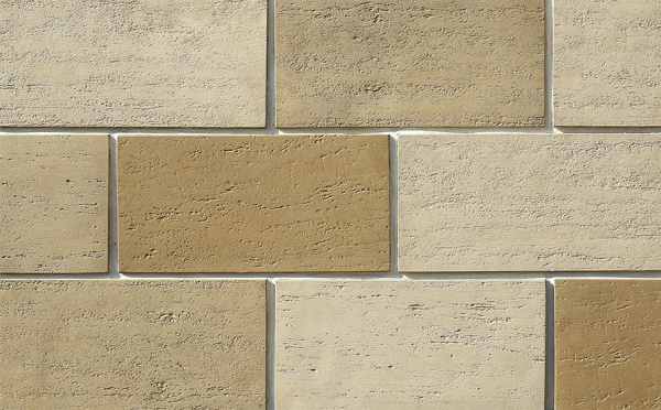 Фасадная плитка White Hills Тиволи под Травертин, цвет: 554-10 / бежевый